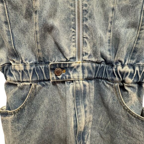 WeWoreWhat Blue Denim Romper - Picture 5 of 7